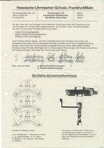 Beschreibung der Riefler-Hemmung, Frankfurter Uhrmachschule